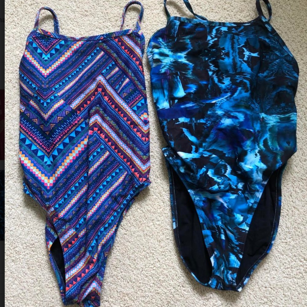Patterned Jolyn Tie-back swim suits